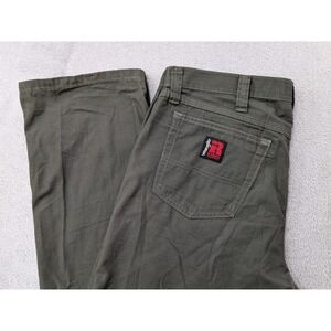 Wrangler Riggs Workwear Men's Size 36x32 Olive Green Cotton Work Pants Ripstop